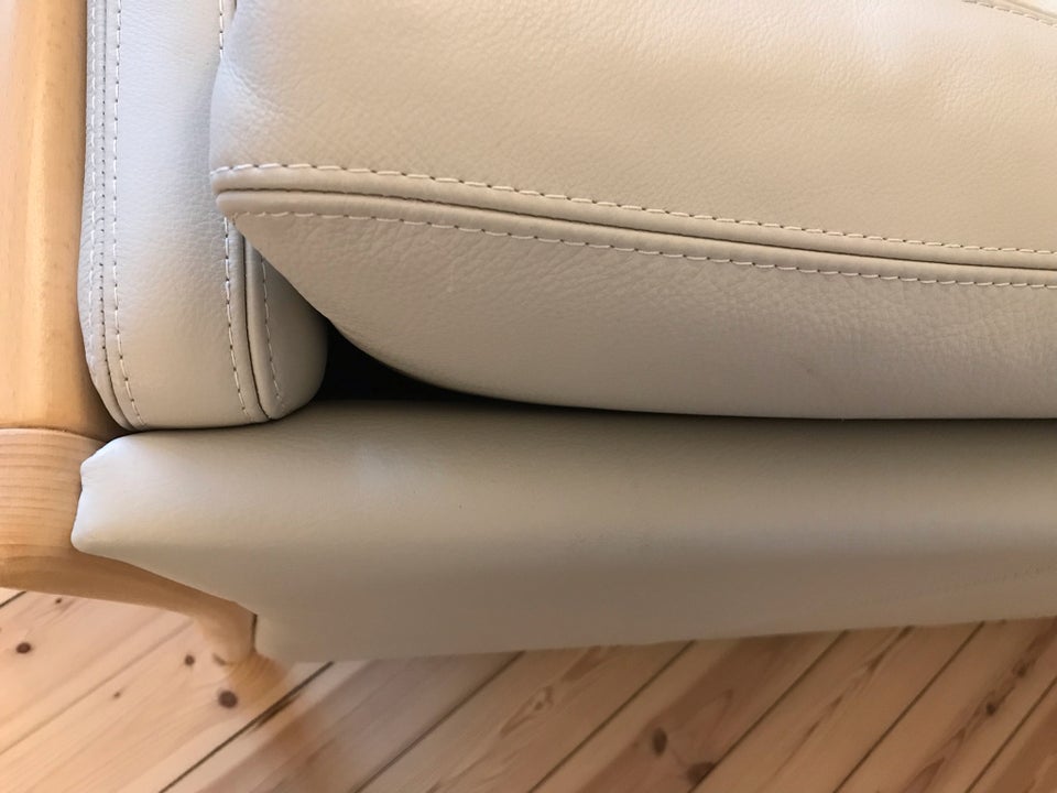 Sofa, læder, 3 pers.