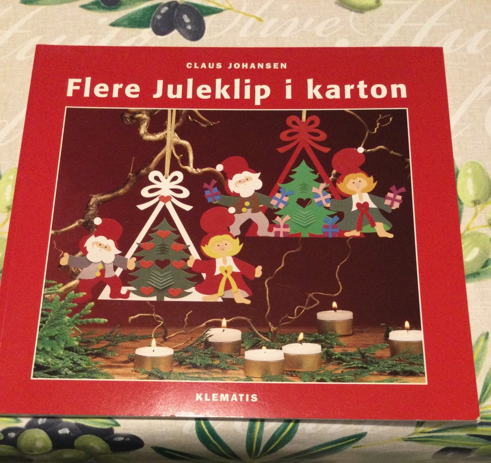 Flere juleklip i karton, Claus