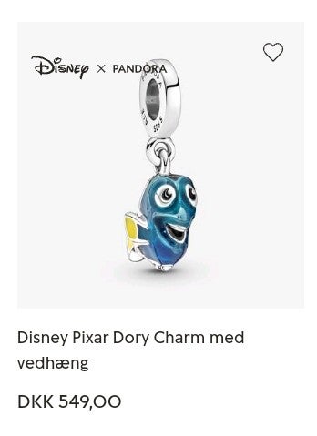 Charms, sølv, Pandora