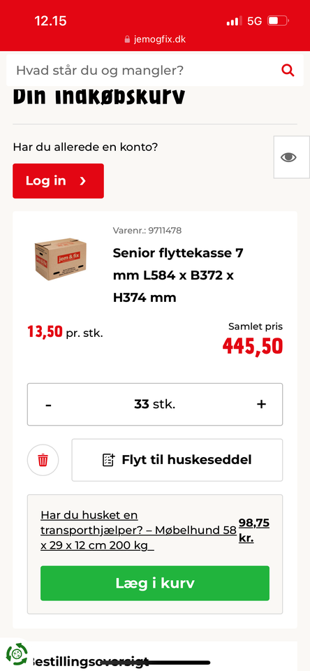 Flyttekasser jem og fix