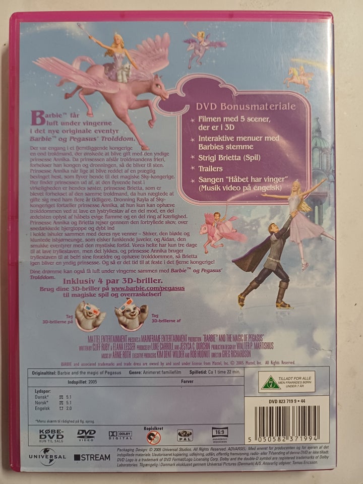 Barbie Pegasus Trolddom DVD