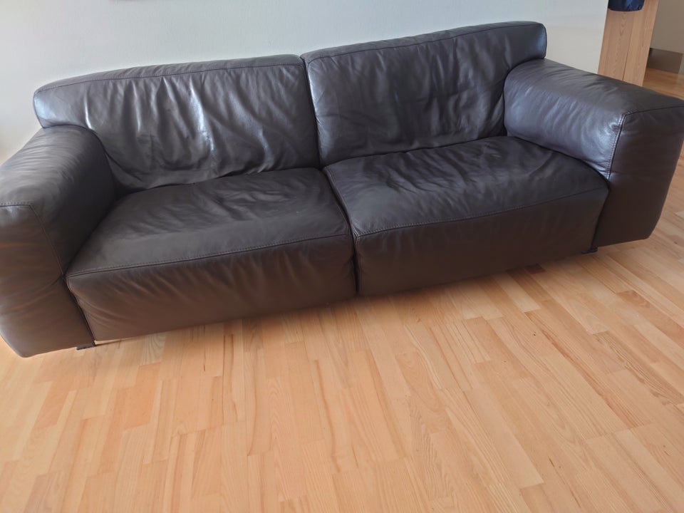 Sofa, læder, 2 pers.