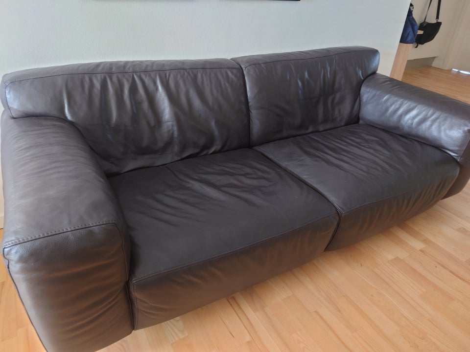 Sofa, læder, 2 pers.