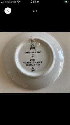 Porcelæn Gl mini tallerken skål