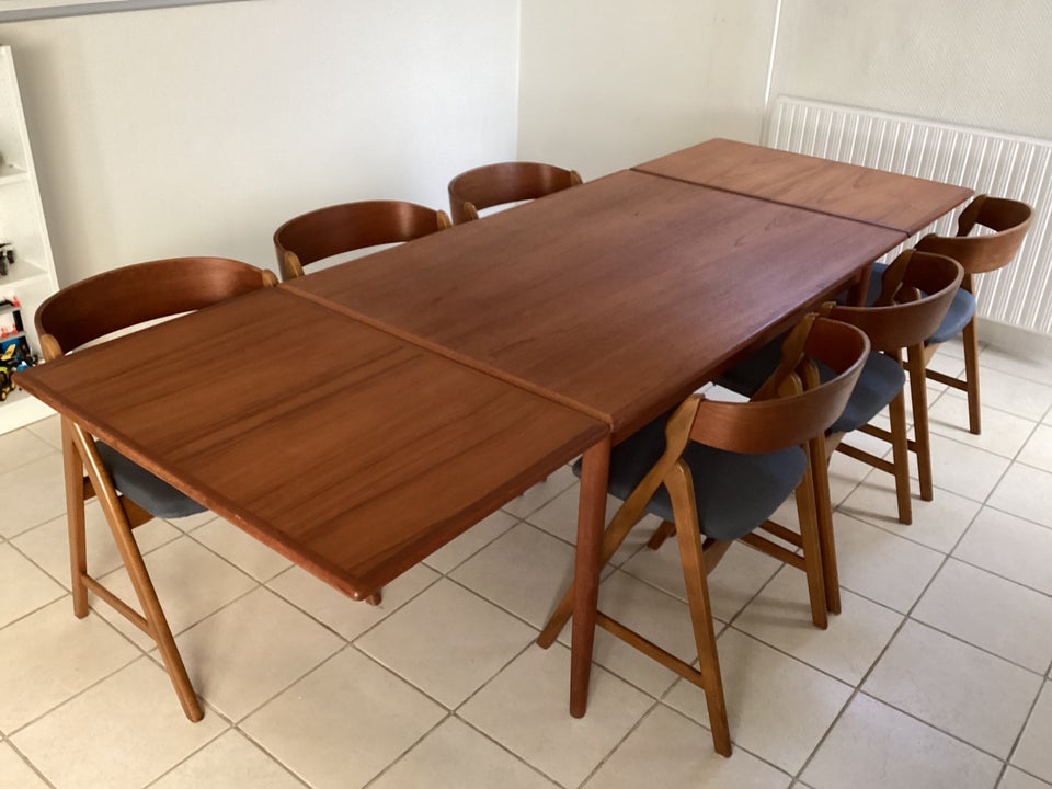 Spisebord m/stole Teak Ukendt