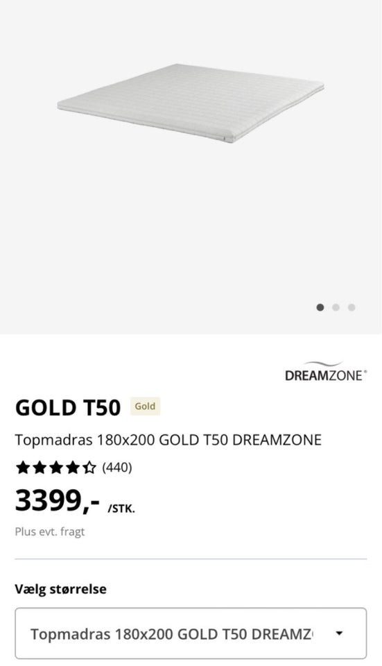 Topmadras, Dreamzone, b: 180 l: 200