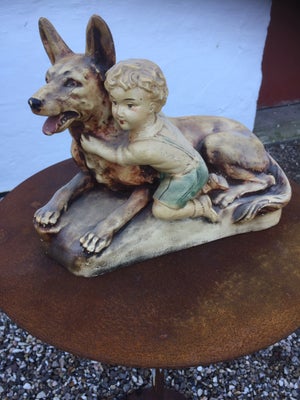 Figur Hund og Dreng