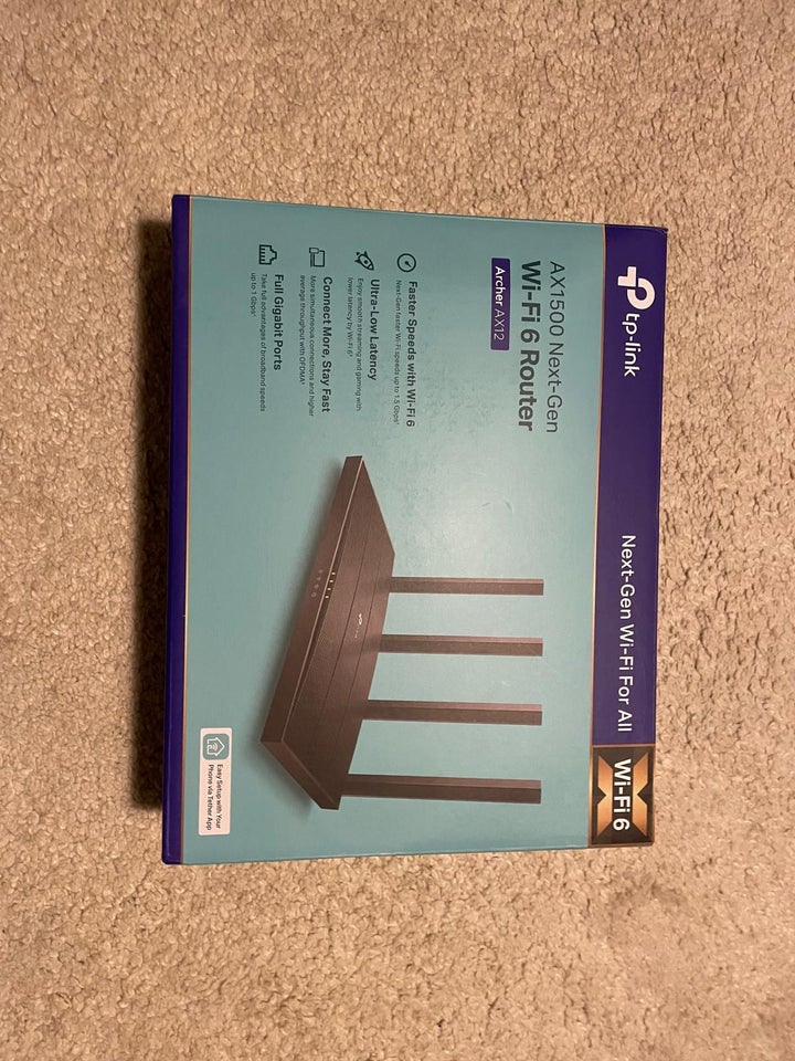 Router, TP-Link AX1500 Next Gen,