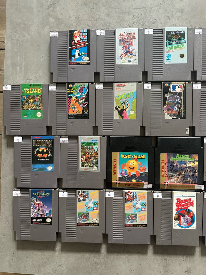 78 stk Nintendo NES spil retro 