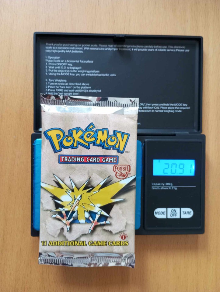 Samlekort, Pokemon Fossil booster