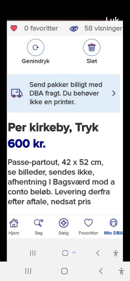 Tryk Per kirkeby motiv: Abstrakt