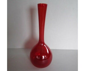 Glas Vase Skruf