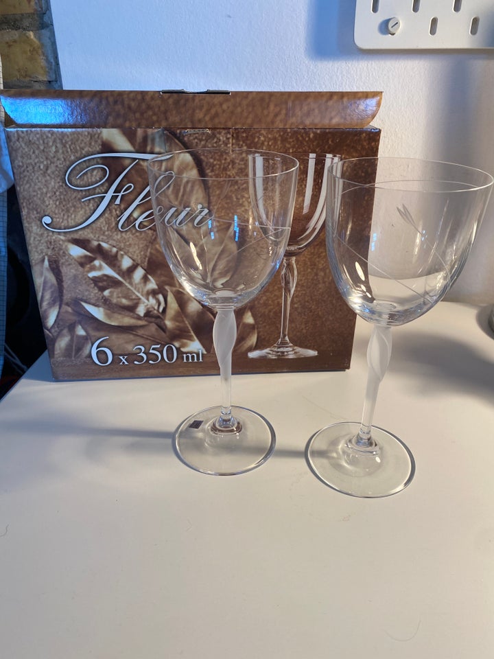 Glas 6 stk Krystal glas fra Böhmen