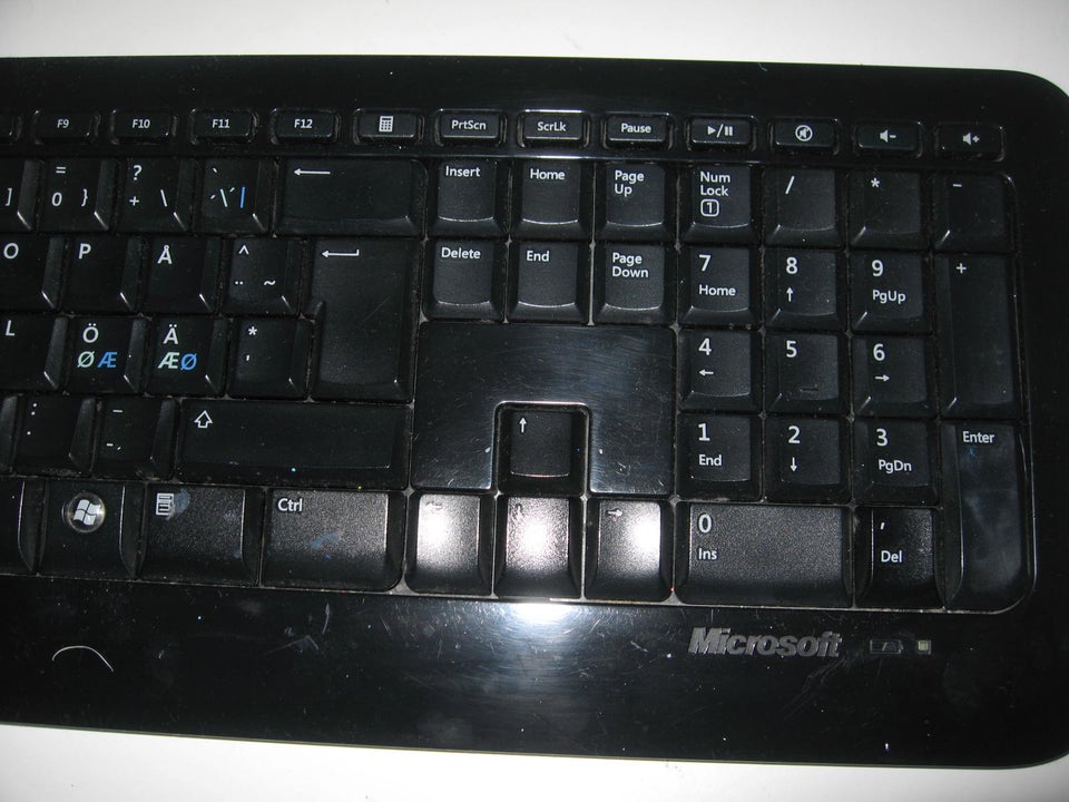 Tastatur Microsoft tastatur og