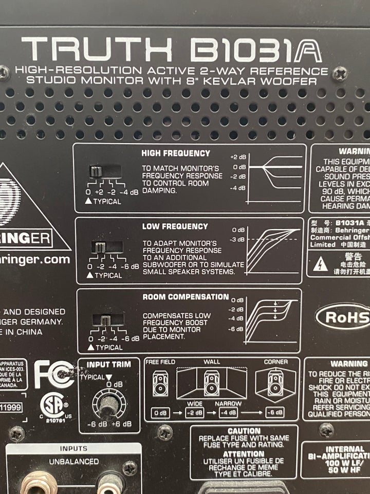 Active 2 wqy Monitor, Behringer