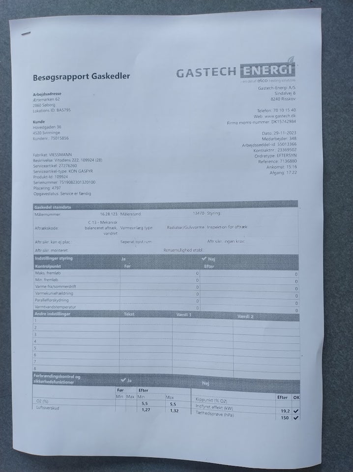 Gasfyr Viessmann