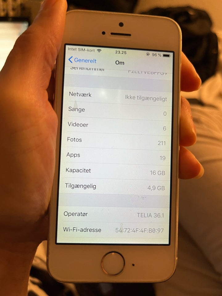 iPhone 5S 16 GB Rimelig