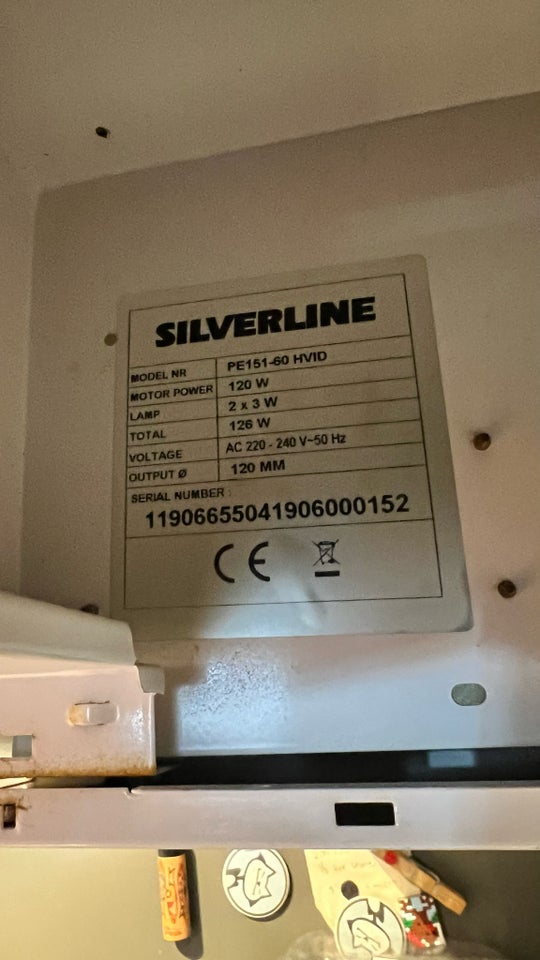 Emhætte Silverline PE151-60