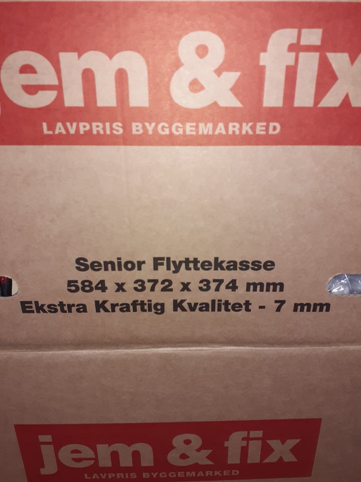 Flyttekasser, Jem og fix 7 mm