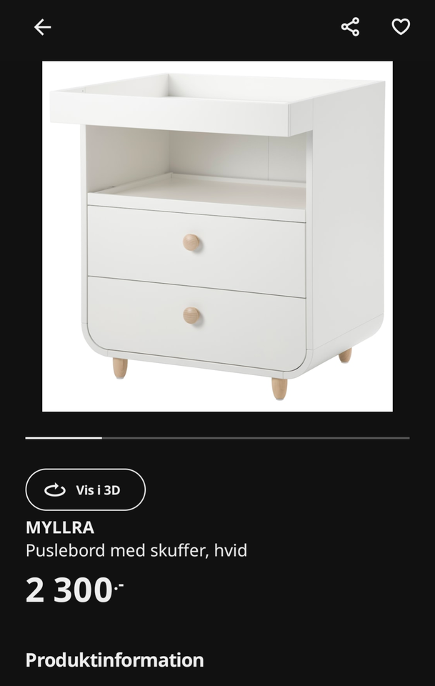 Puslebord, IKEA