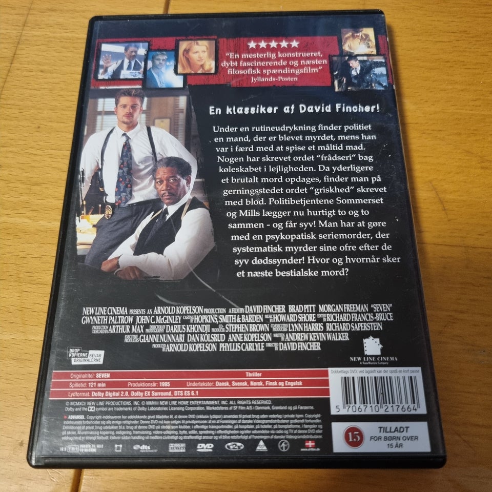 Seven, DVD, thriller