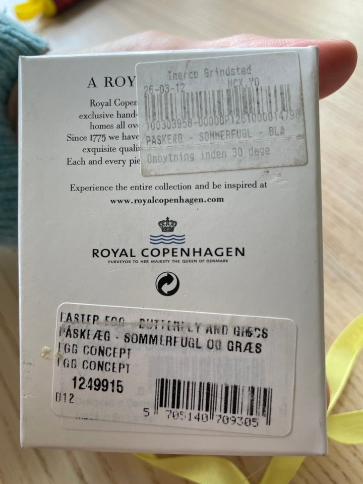 Påskeæg Royal Copenhagen