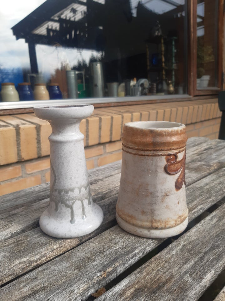 Keramik Lysestage/krus østtysk