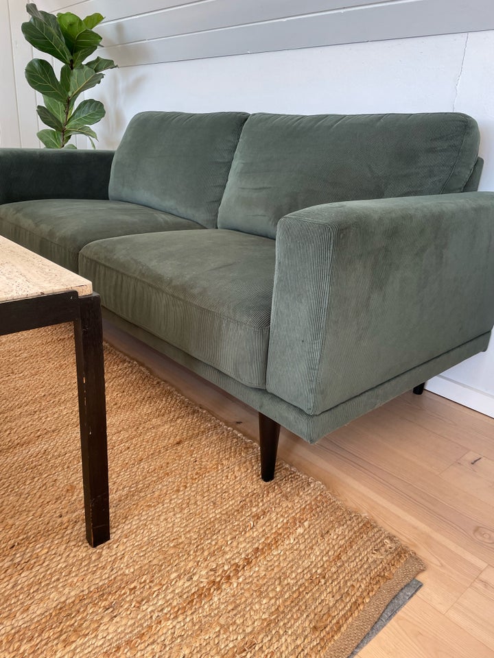 Sofa, fløjl, 3 pers.