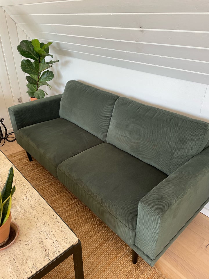 Sofa, fløjl, 3 pers.