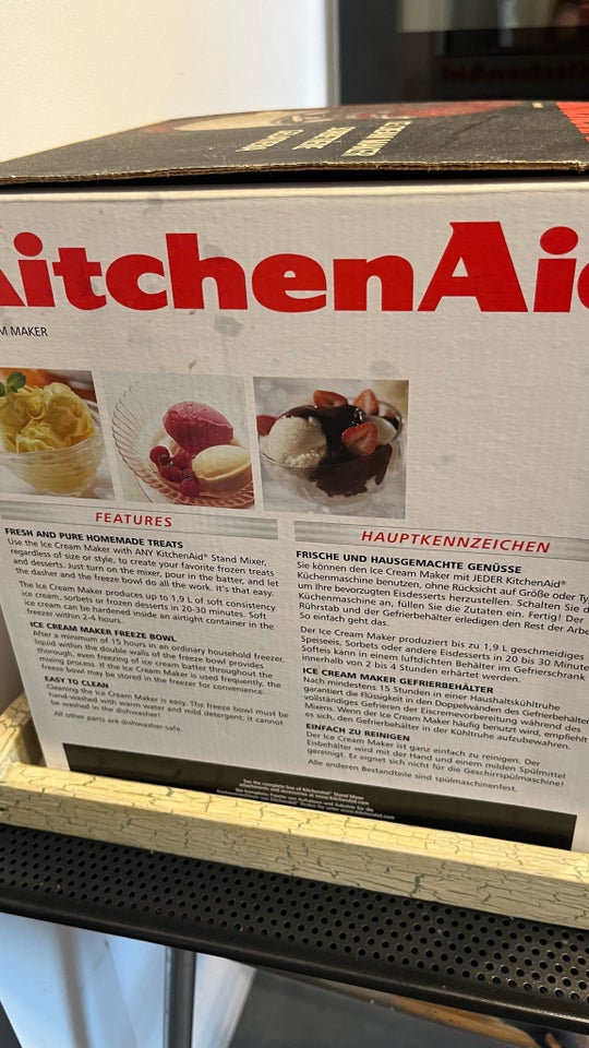 KitchenAid ice cream maker