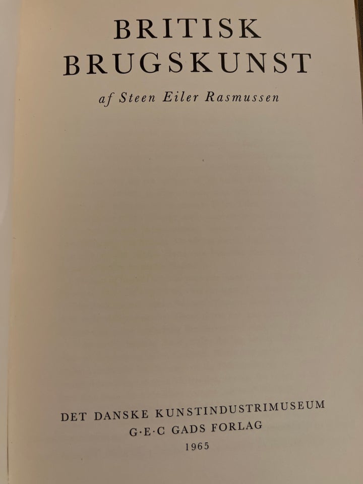 Britisk Brugskunst, Steen Eiler