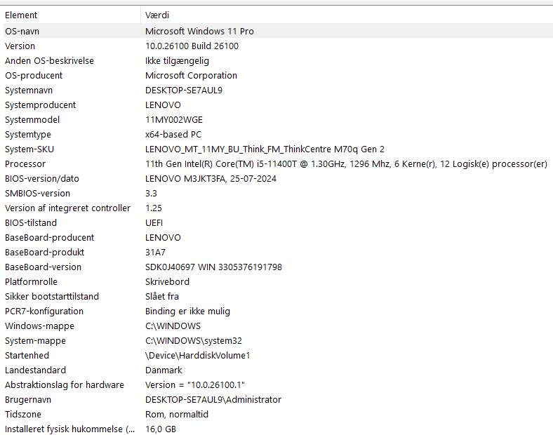 Lenovo, M70q Gen 2., 3.70 Ghz