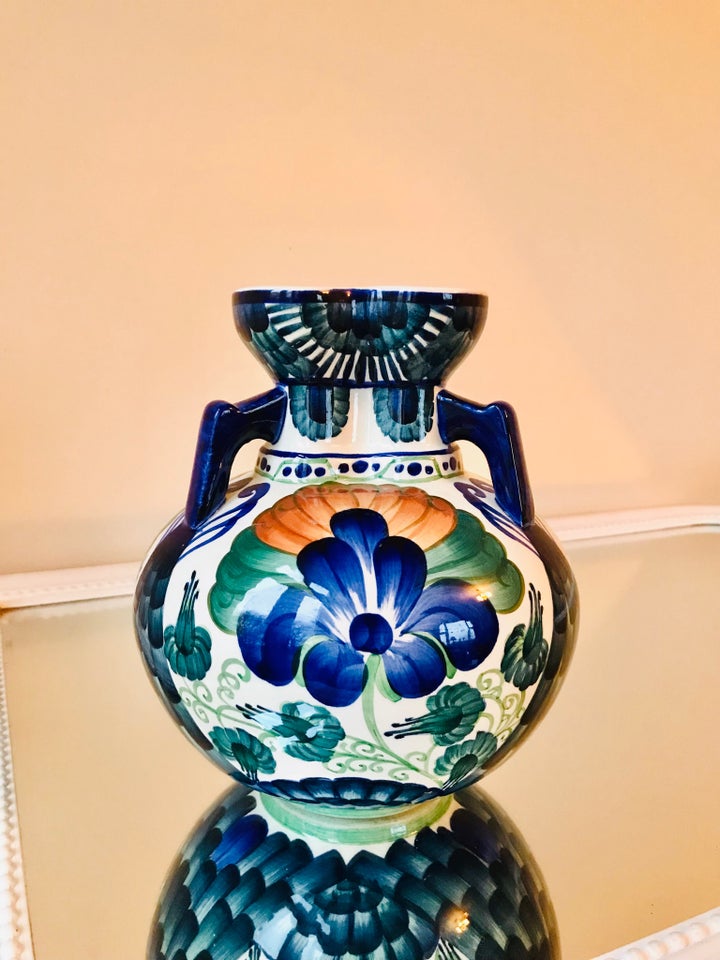 Fajance Vase Aluminia