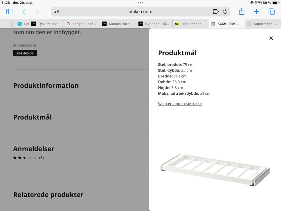 Klædeskab IKEA Kompliment