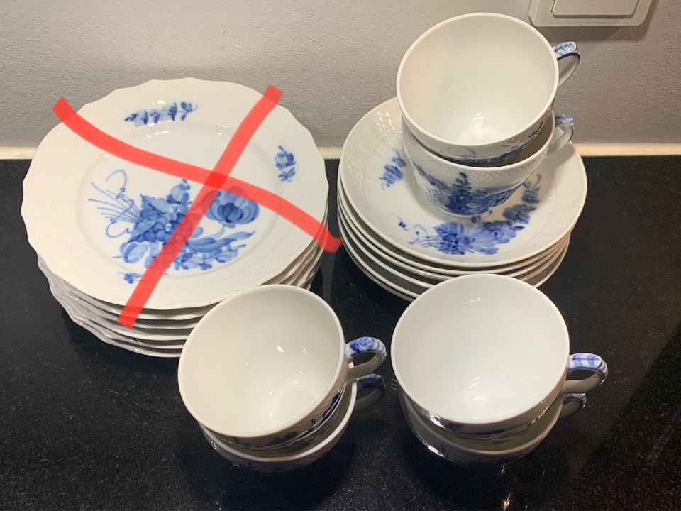 Porcelæn Kaffekopper i Blå