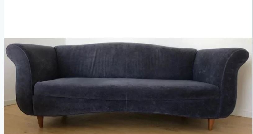 Sofa velour 3 pers