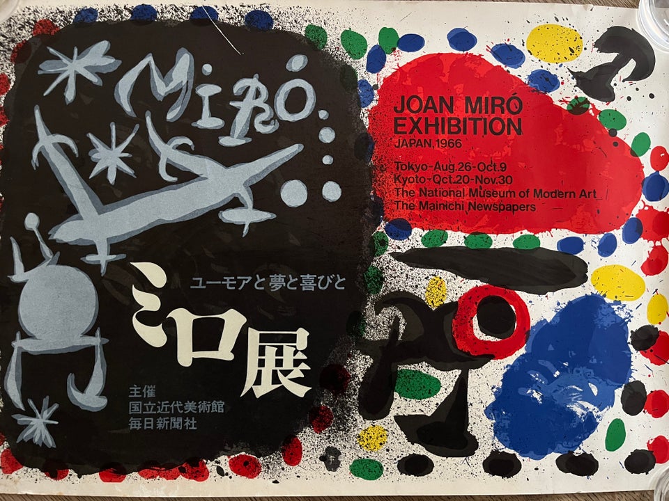 Original plakat Joan Miro motiv: