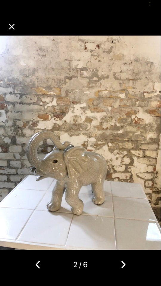 Porcelæns elefant  Fransk Vintage