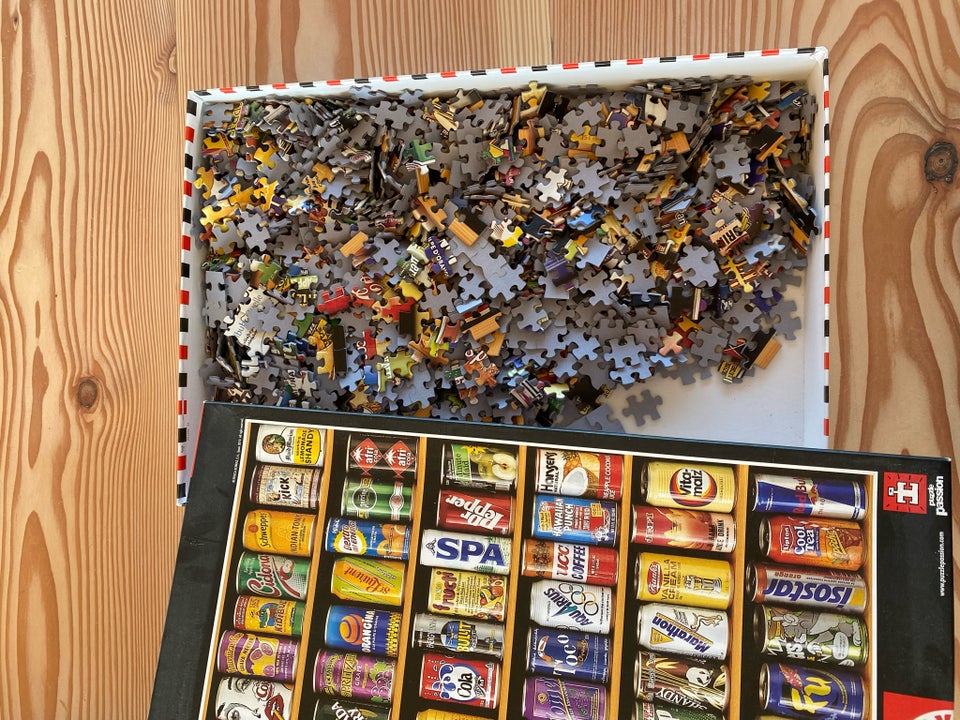 Puslespil med dåser Puzzlespil