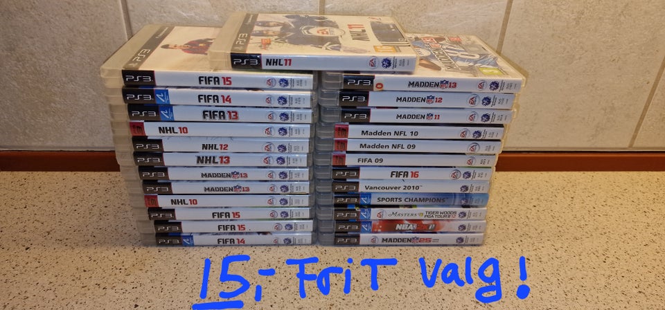 25 PS3 - BILLIGE Sports spil., PS3