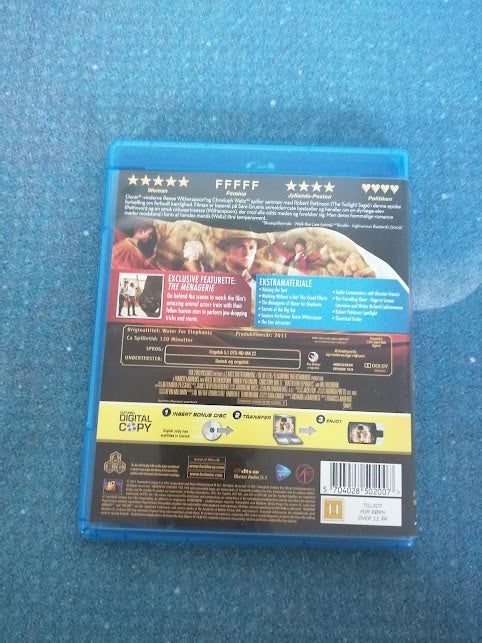 Water for Elephants, Blu-ray,