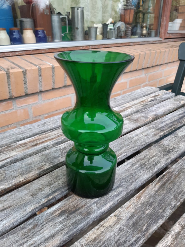 Glas Høj/slank vase grønt