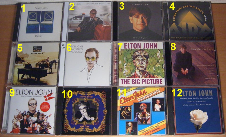 Elton John: 12 Titler, rock