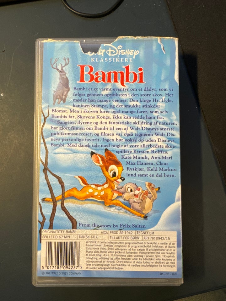 Tegnefilm, Bambi , instruktør walt