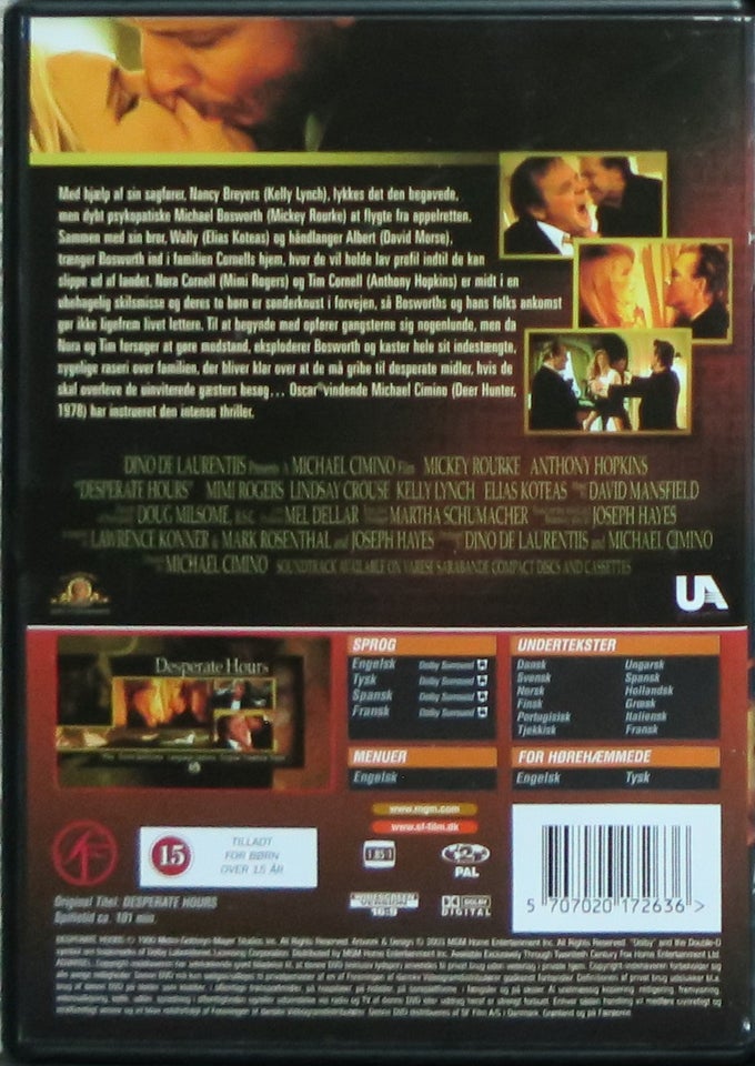 Desperate timer, DVD, thriller