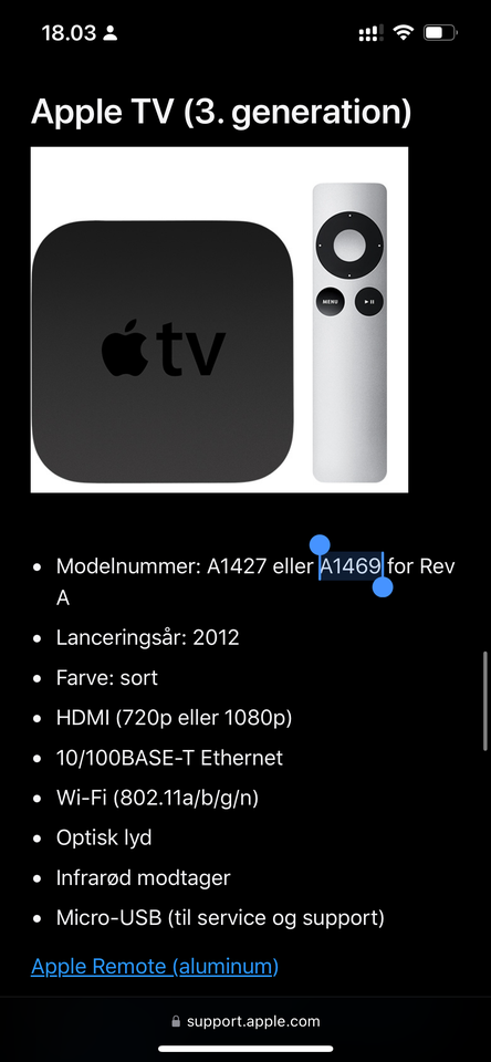 Apple TV (3. generation), Apple,