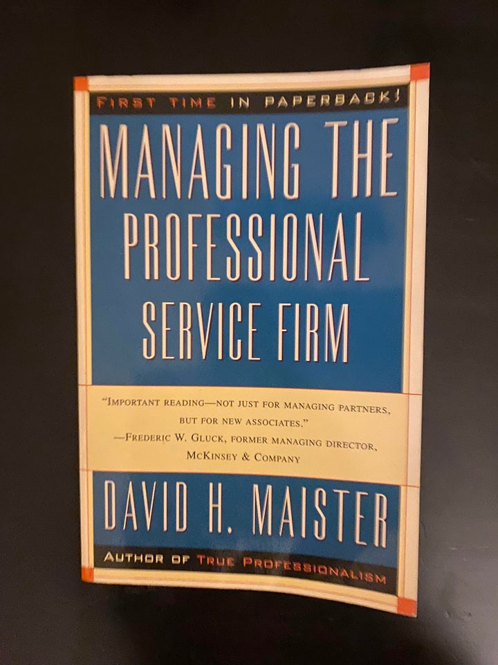 Managing the Professional Service