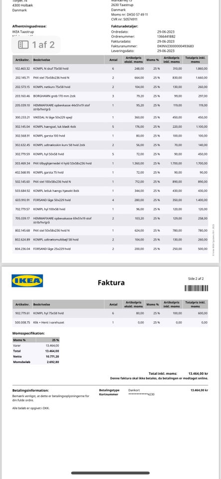 Klædeskab, IKEA Pax