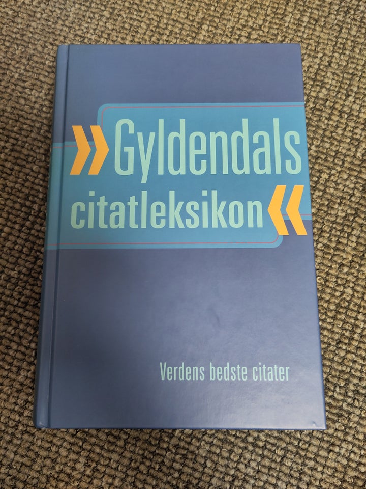 Gyldendals citatleksikon, emne: