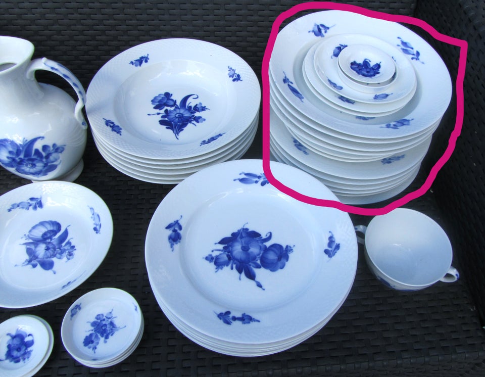 Porcelæn stel spisestel og